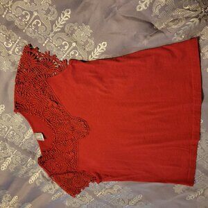 Blouse with embroidered necklline